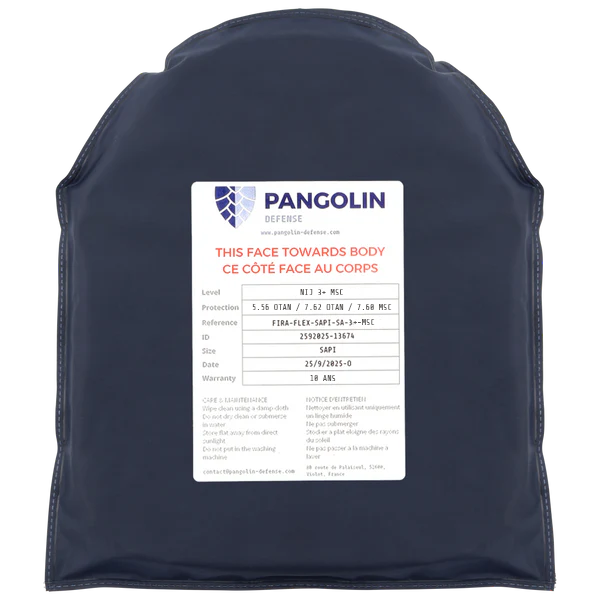 Plaque Balistique Ultra Flexible NIJ 3+ MSC