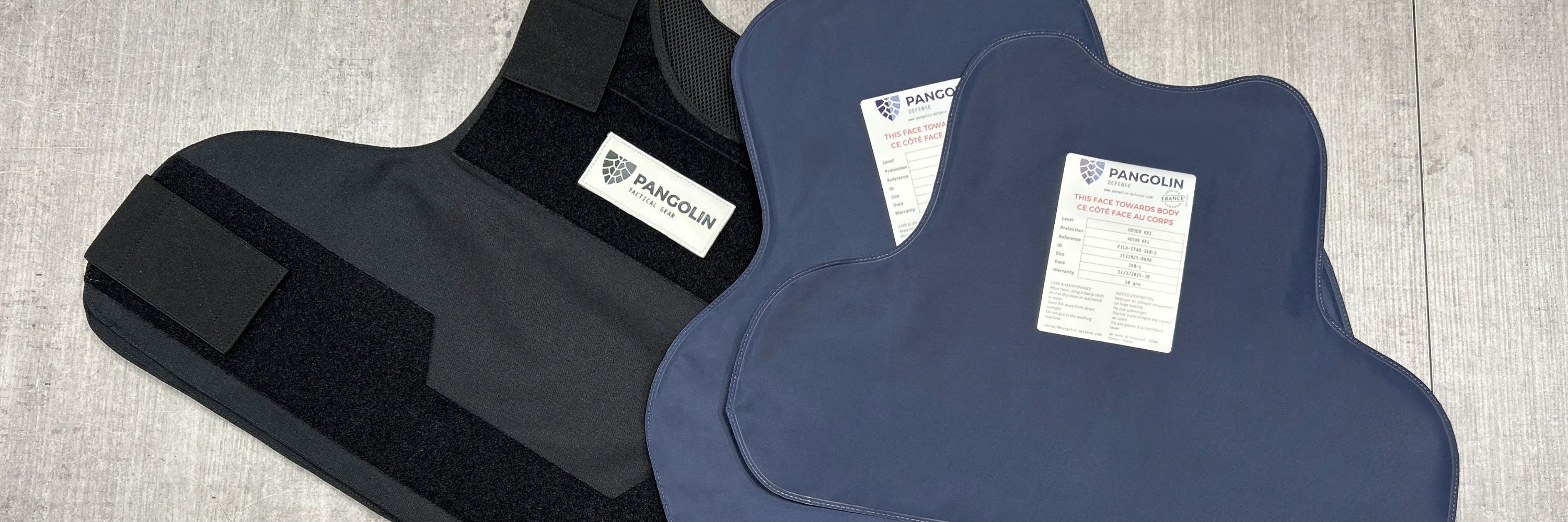 Inserts de protection NIJ 3A contre 9mm