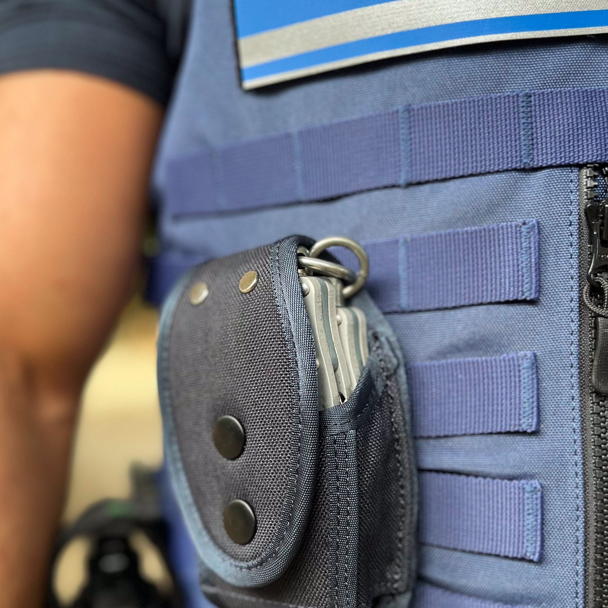 Vue des passant MOLLE du gilet tactique