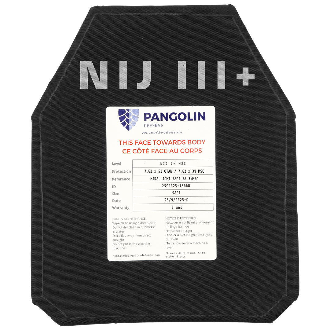 Plaque Balistique Rigide NIJ 3+ MSC/VPAM 6