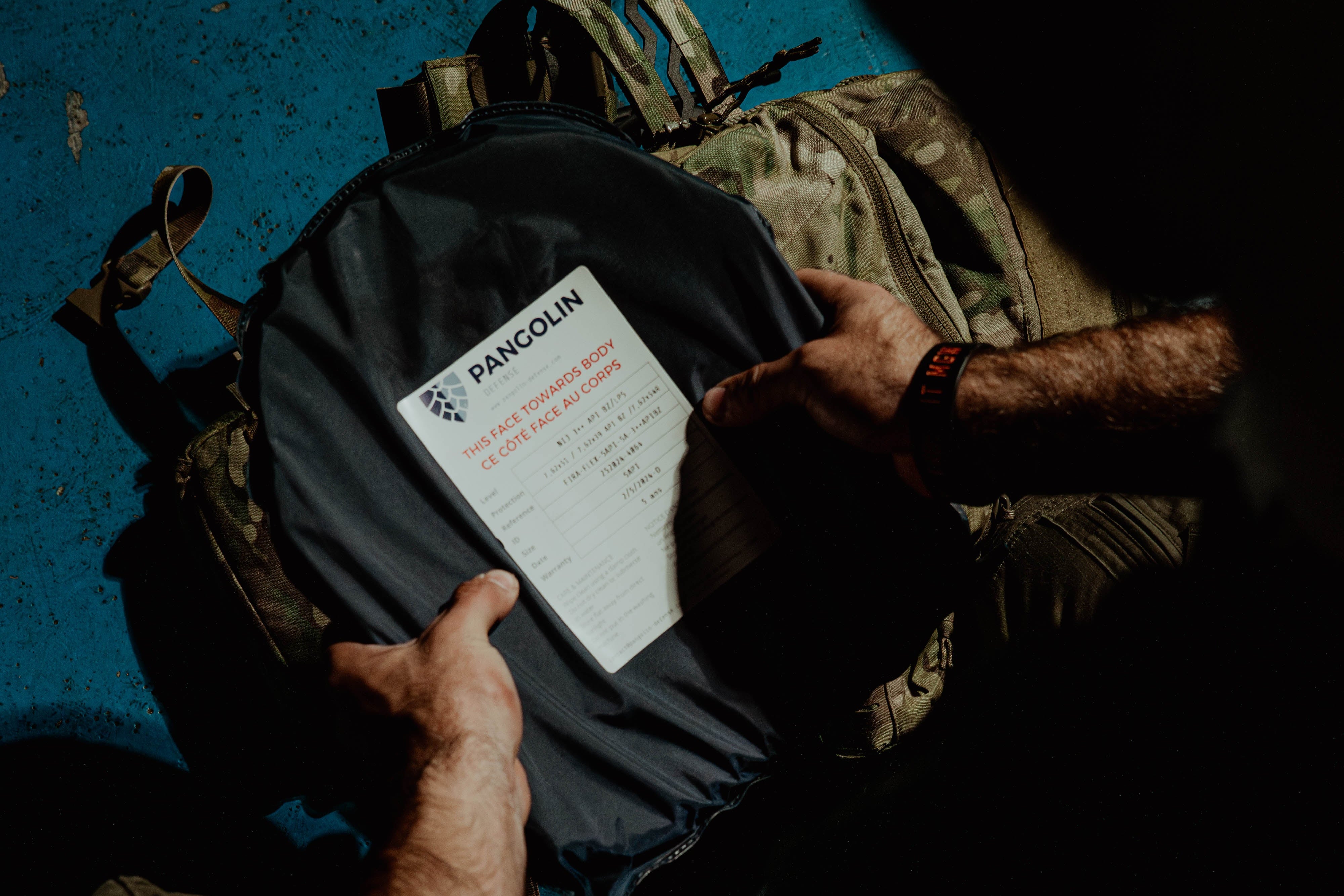 Photo d'une torsion de nos plaques NIJ 4