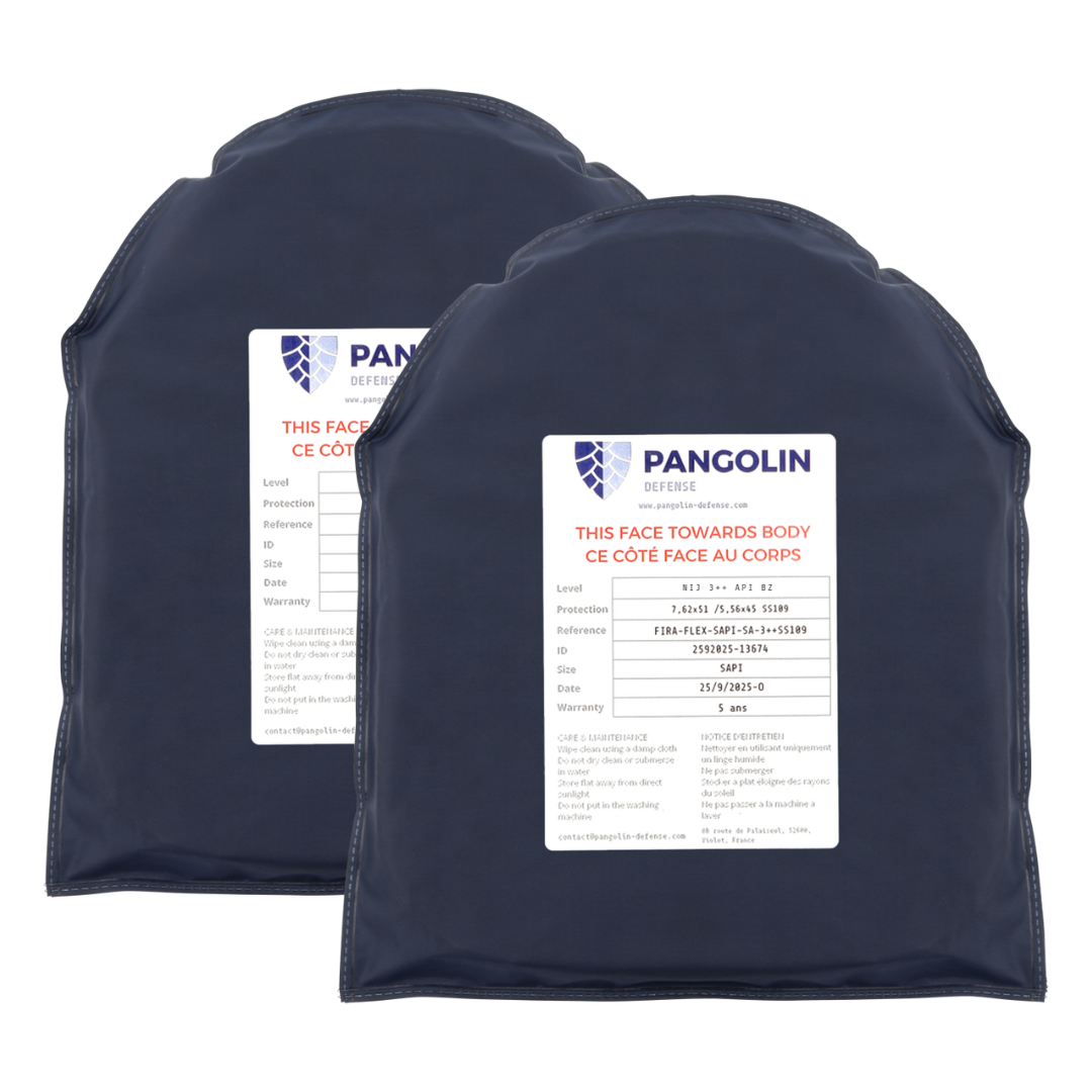 Plaque balistique flexible NIJ 3++ SS109 / VPAM 7