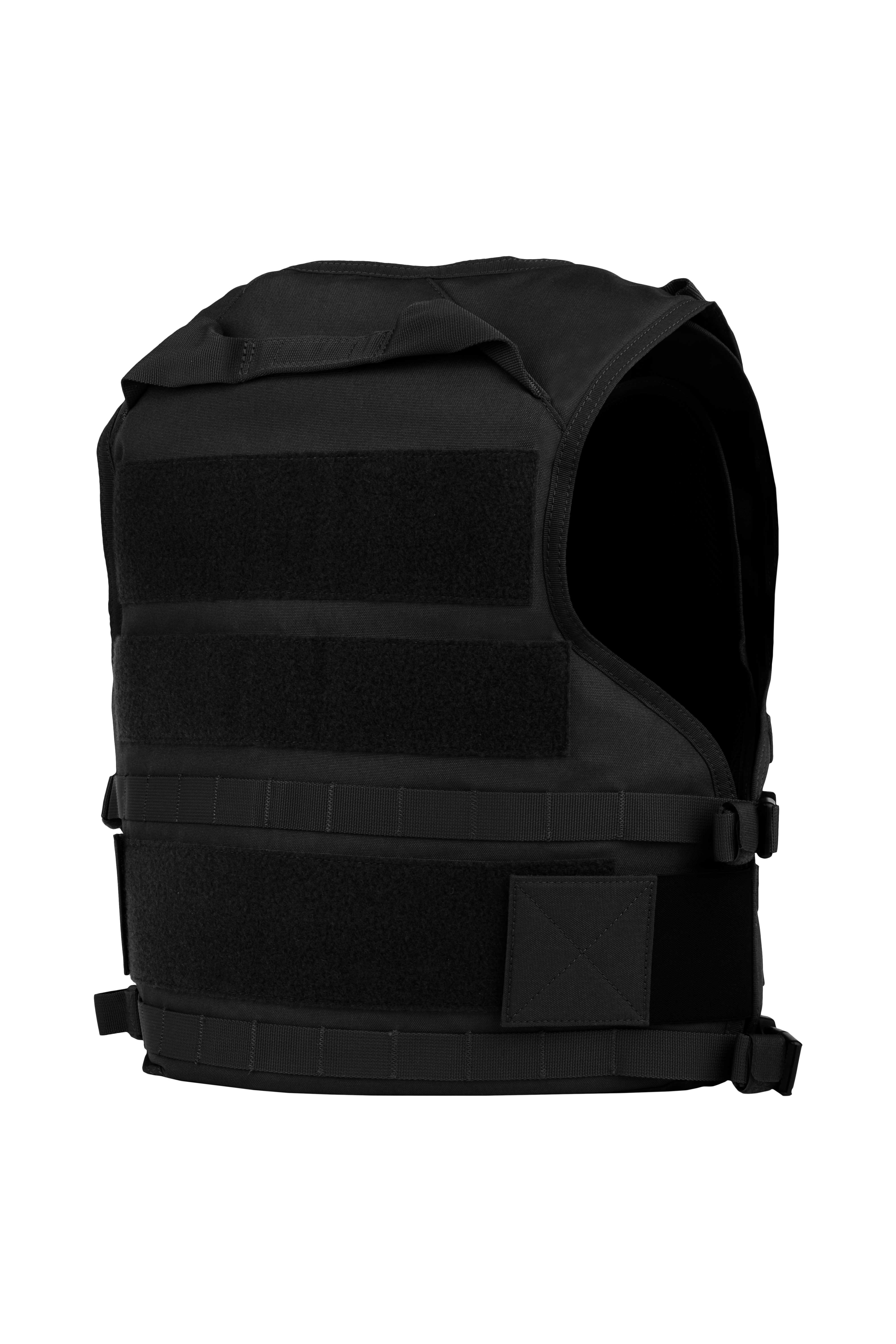 Gilet tactique noir de dos