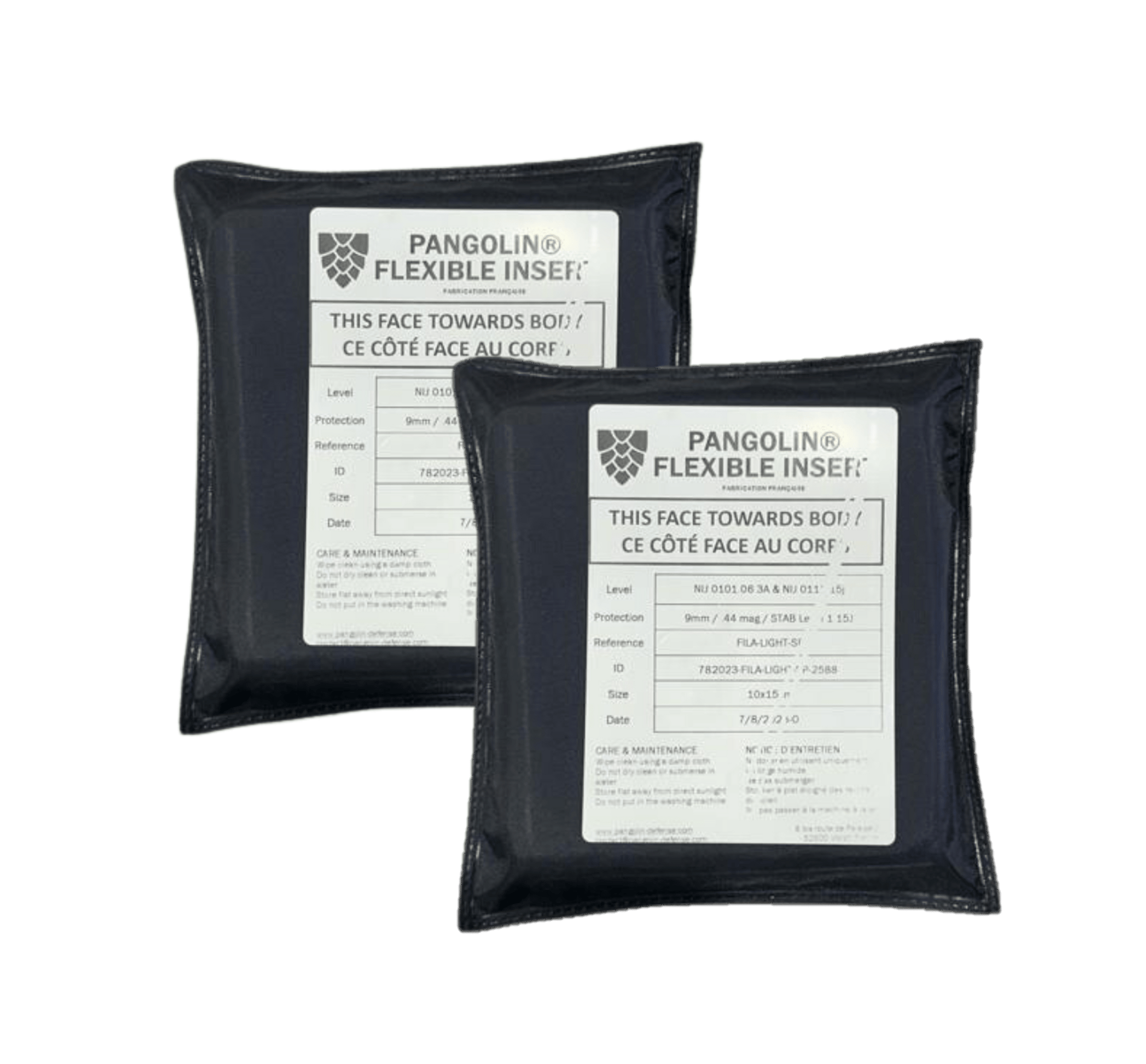 Inserts Balistiques NIJ 3A - SAPI et plaques de côté