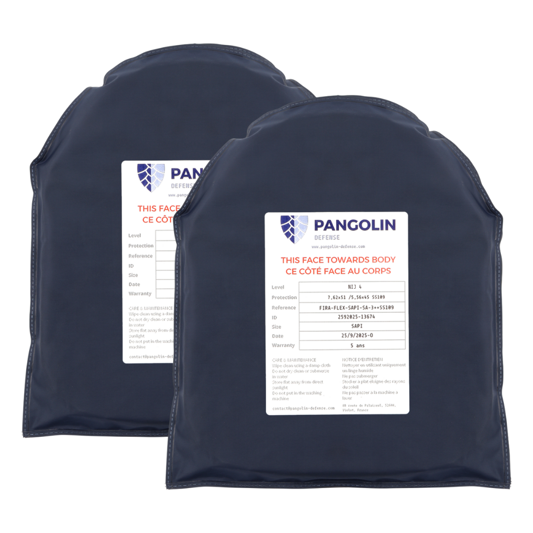 Plaque balistique flexible NIJ 4 / VPAM 10