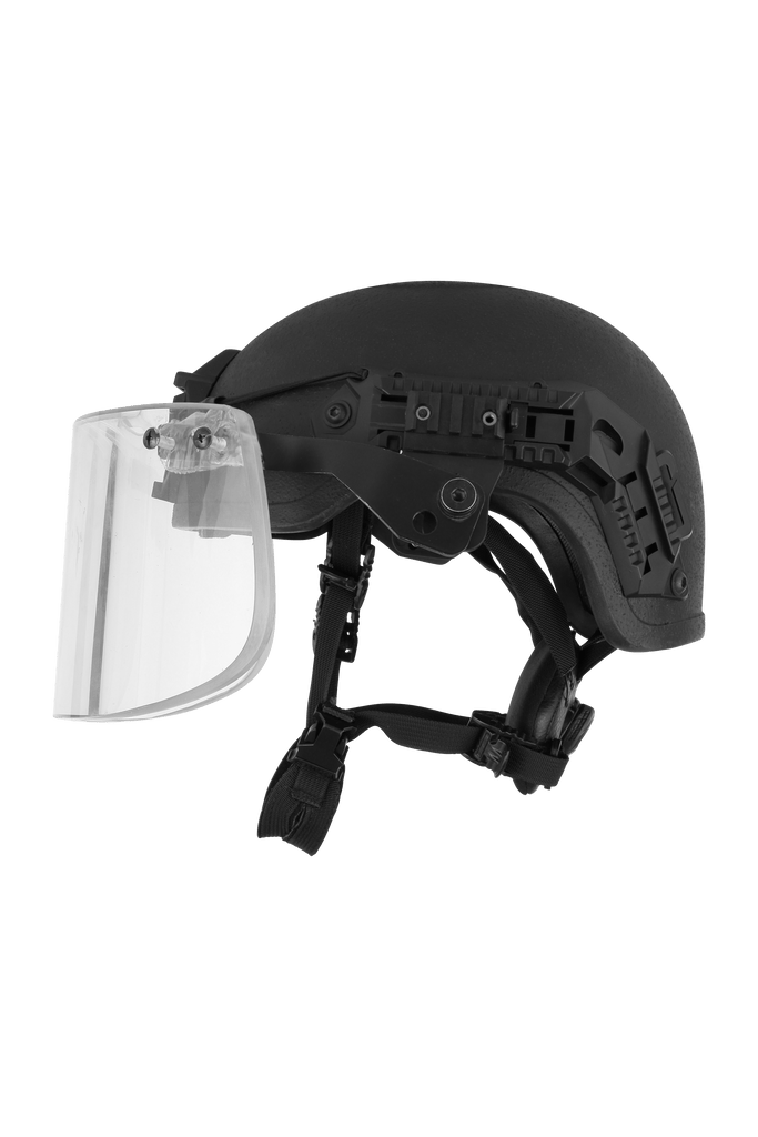 Visière balistique pour casque blindé