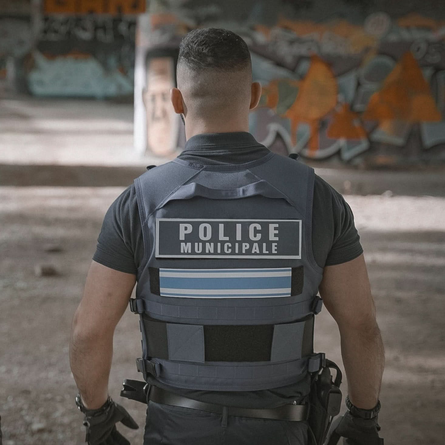 Gilet pare-balles tactique porté par un homme